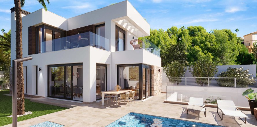Villa Benidorm, Alicante, Spanien 4 sovrum, 244 kvm. Nr. 123171