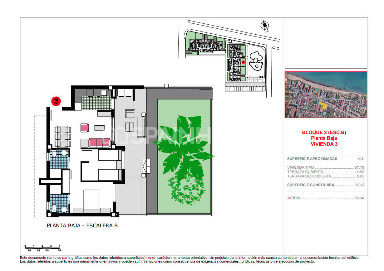 Penthouse in Denia, Alicante, Spain 3 bedrooms, 100 sq.m. No. 121107