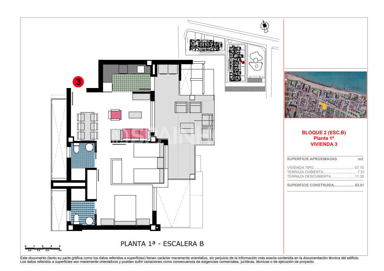 Penthouse in Denia, Alicante, Spain 3 bedrooms, 100 sq.m. No. 121107