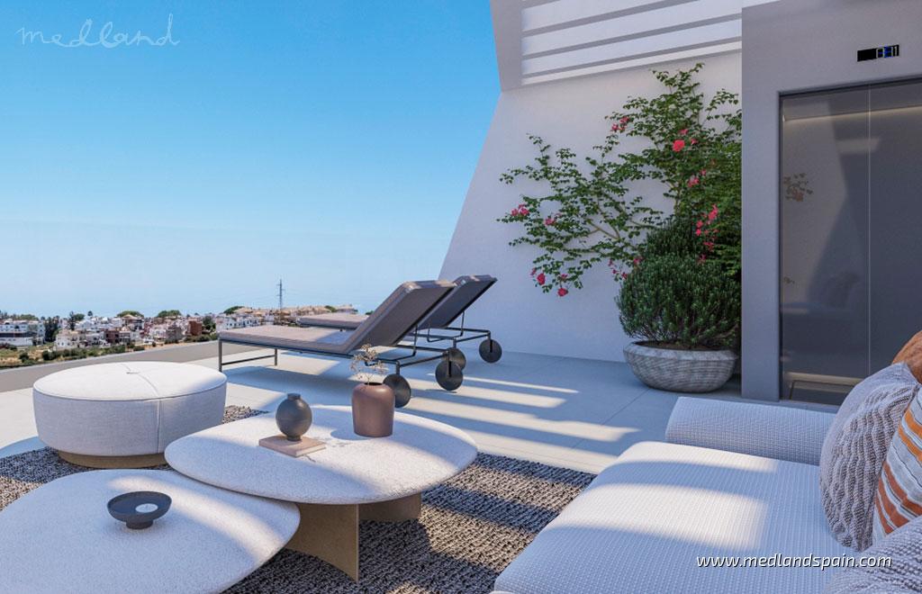 Radhus i Estepona, Malaga, Spanien 3 sovrum, 343 kvm. Nr. 121708