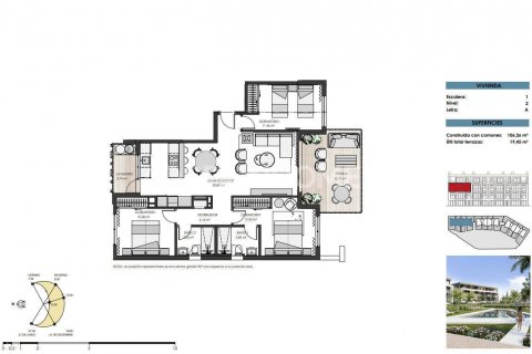 Продажа квартиры в Торре-Пачеко, Мурсия, Испания 3 спальни, 111м2 №121204 - фото 28