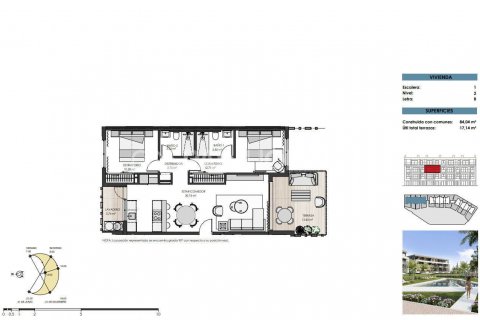 Продажа квартиры в Торре-Пачеко, Мурсия, Испания 3 спальни, 111м2 №121204 - фото 29