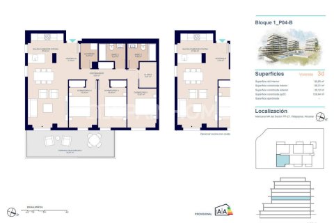 Apartament w Villajoyosa, Alicante, Hiszpania 3 sypialnie, 81 mkw. nr 121000 – zdjęcie 30