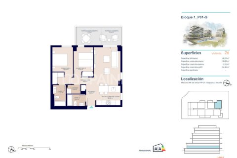 Apartment à vendre à Villajoyosa, Alicante, Espagne, 2 chambres, 85 m2 No. 120999 - photo 23