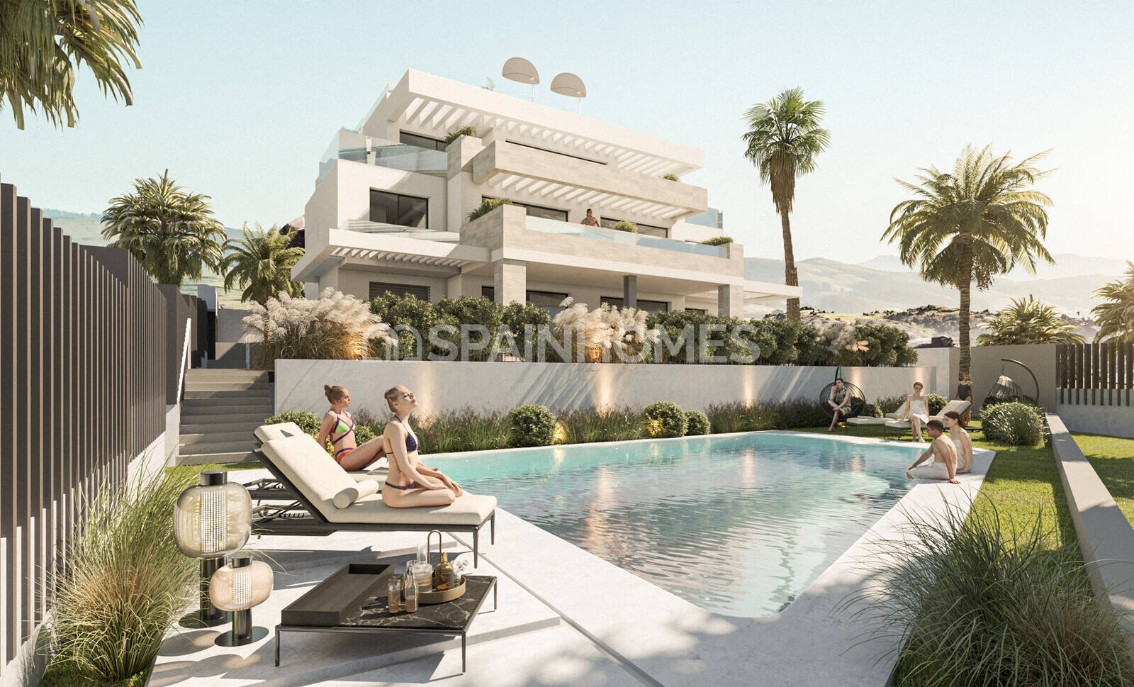 Attico a Estepona, Malaga, Spagna 3 camere da letto, 87 mq. N° 131254