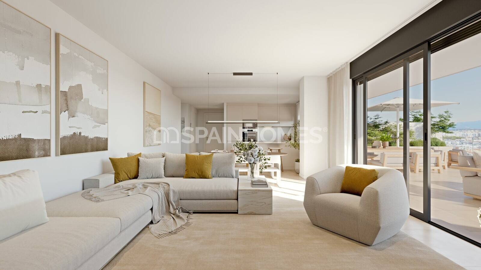 Appartamento a Estepona, Malaga, Spagna 3 camere da letto, 135 mq. N° 120834
