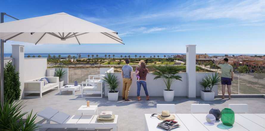 Bungalow a Pilar de la Horadada, Alicante, Spagna 2 camere da letto, 79 mq. N° 123101