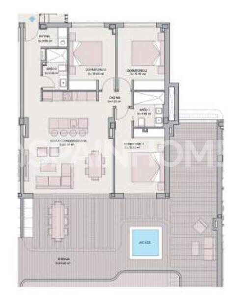 Квартира в Эстепона, Малага, Испания 2 спальни, 79м2 №124662