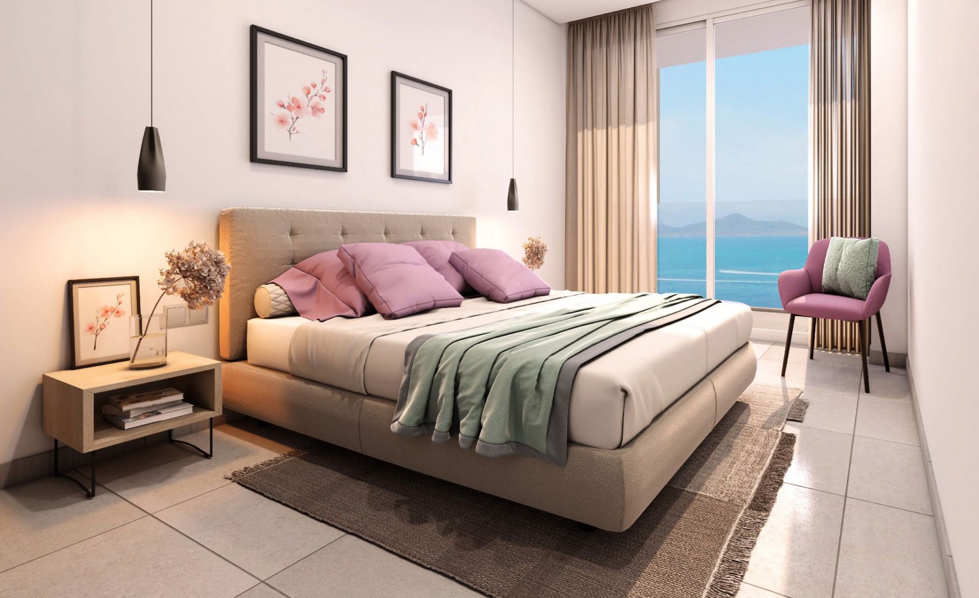 Apartamento en La Manga del Mar Menor, Murcia, España 1 dormitorio, 78 m2 No. 130786