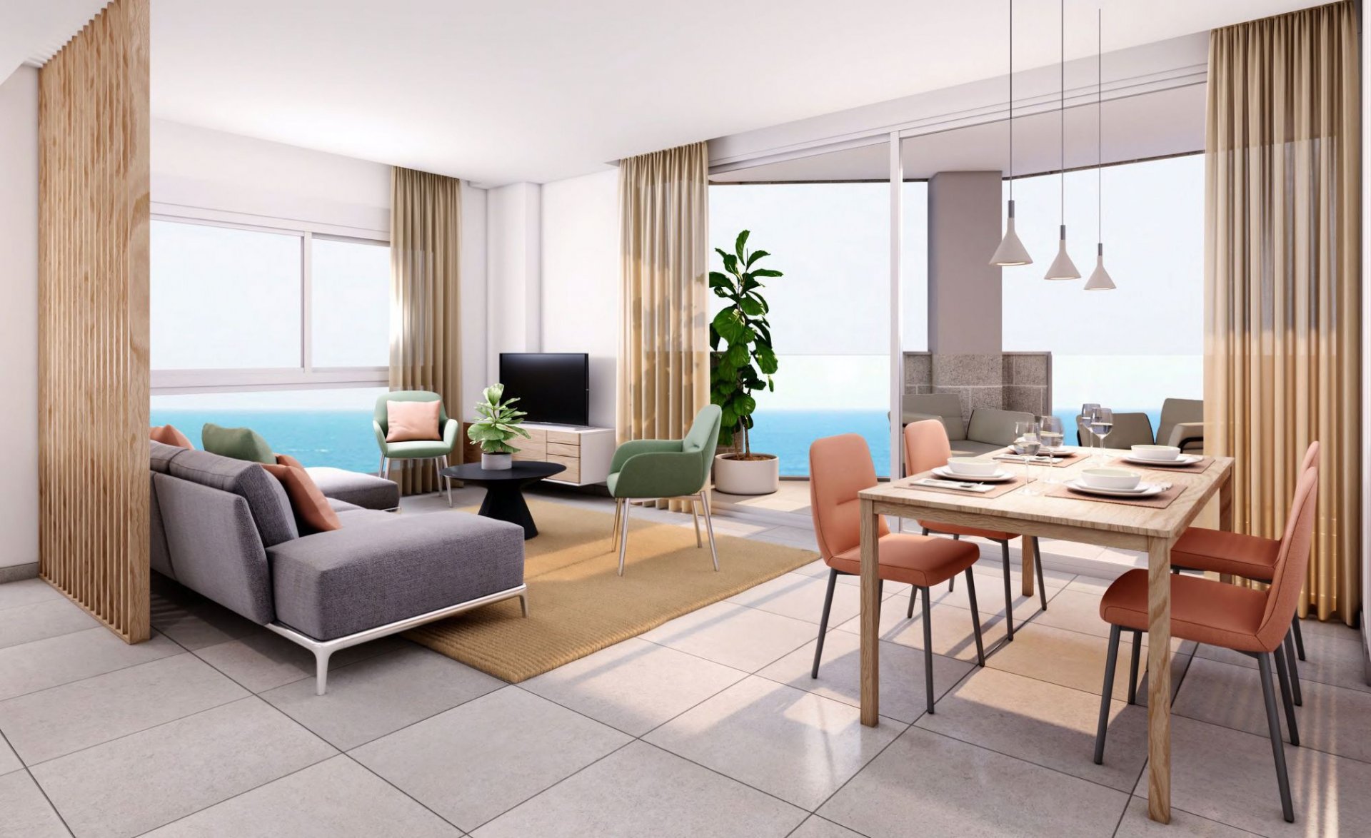 Apartamento en La Manga del Mar Menor, Murcia, España 1 dormitorio, 78 m2 No. 130786