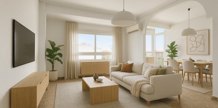 Квартира Валенсия, Испания 3 спальни, 86м2 №132883