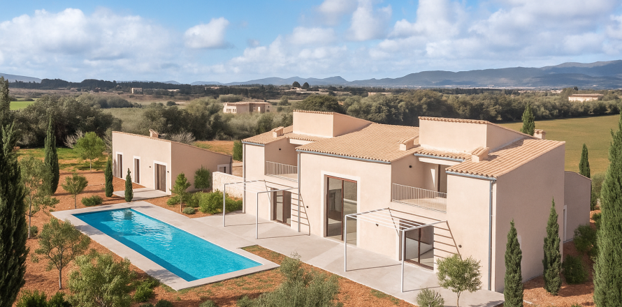 Finca Sencelles, Mallorca, Espanja 5 makuuhuonetta, 492 m2 No. 129704