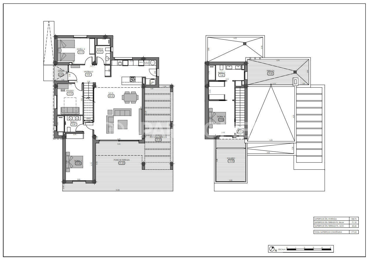 Villa a Algorfa, Alicante, Spagna 3 camere da letto, 135 mq. N° 122470