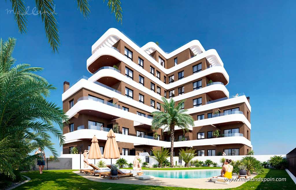Lägenhet i Guardamar del Segura, Alicante, Spanien 2 sovrum, 73 kvm. Nr. 130493