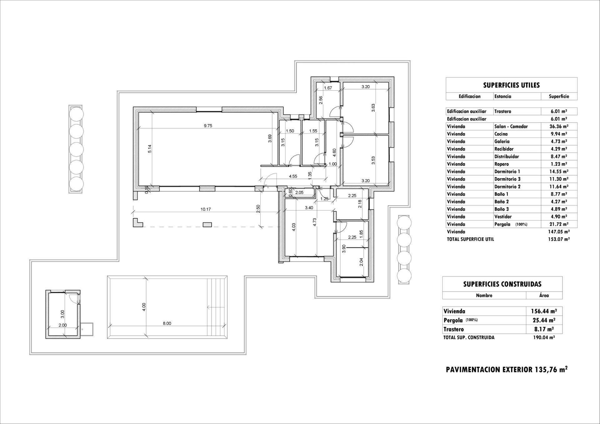 Villa a Aspe, Alicante, Spagna 3 camere da letto, 190 mq. N° 128412