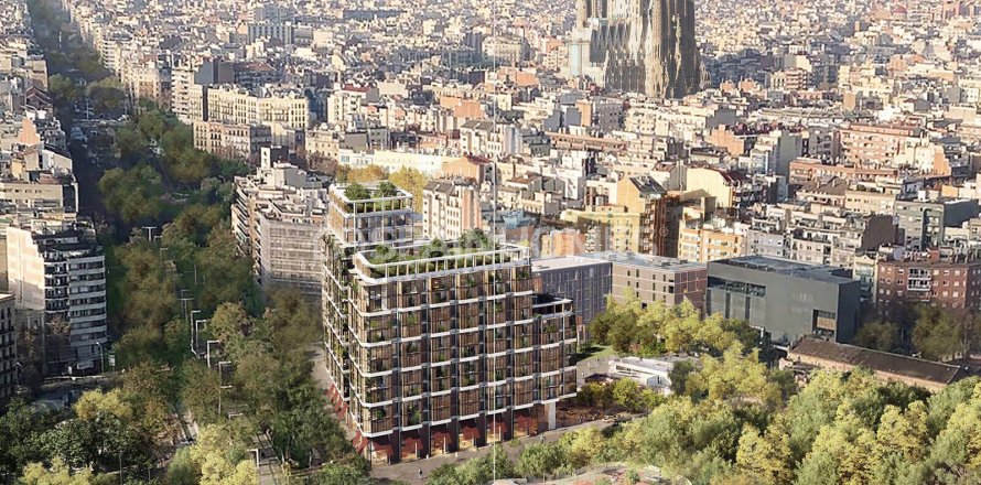 Lägenhet Barcelona, Spanien 4 sovrum, 129 kvm. Nr. 120829