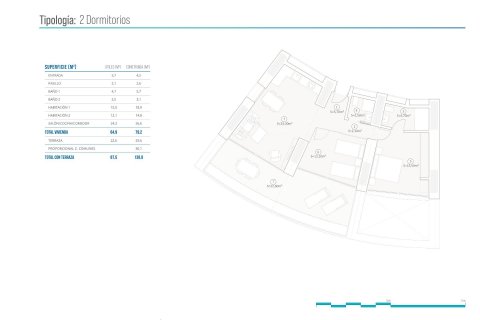 Apartament Benidorm, Alicante, Hiszpania 2 sypialnie, 79 mkw. nr 122552 – zdjęcie 7