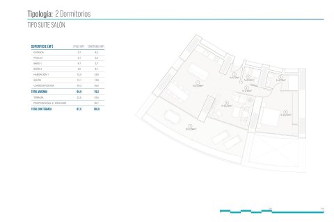 Apartament Benidorm, Alicante, Hiszpania 2 sypialnie, 79 mkw. nr 122552 – zdjęcie 6