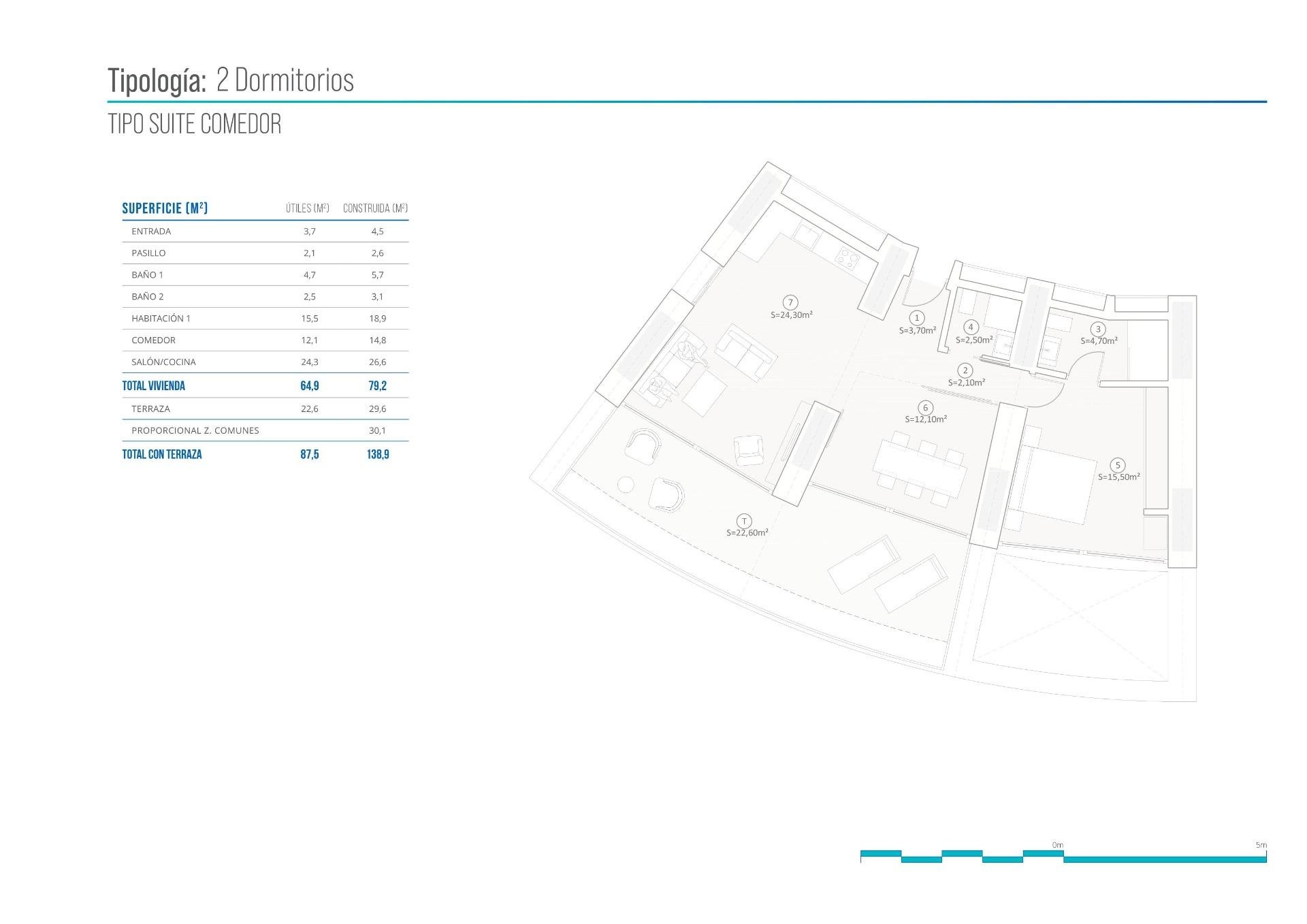 Dzīvoklis Benidorm, Alicante, Spānijā 2 istabas, 79 m2 Nr. 122552