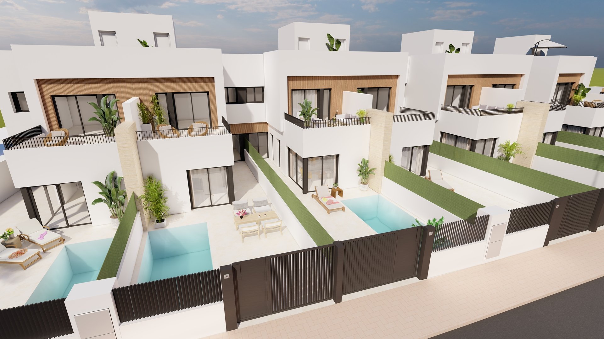 Radhus i San Javier, Murcia, Spanien 3 sovrum, 122 kvm. Nr. 129111