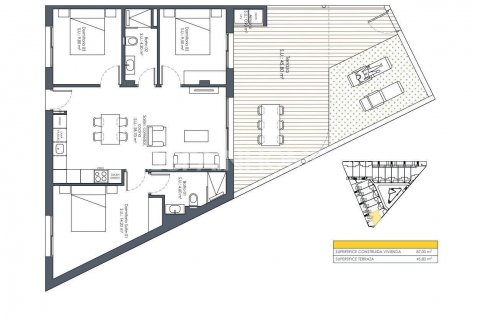 Продажа пентхауса в Сан-Фульхенсио, Аликанте, Испания 2 спальни, 63м2 №120580 - фото 5