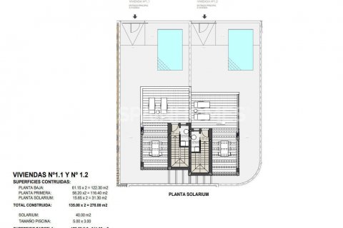 Villa till salu Pilar de la Horadada, Alicante, Spanien 3 sovrum, 119 kvm. Nr. 120578 - foto 13