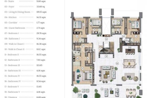 Penthäuser zum Verkauf Marbella, Malaga, Spanien 5 Schlafzimmer, 589 m2 Nr. 122065 - Foto 17